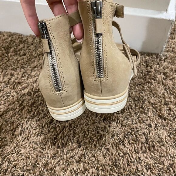 NWOB Eileen Fisher Sola Tumbled Nubuck Leather Sneaker Sandal - Picture 7 of 9